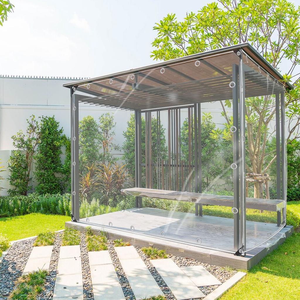 Transparent Rain Tarpaulin Thickened Windproof Rainproof Tarp Multipurpose Rainproof Tarp Cover for
