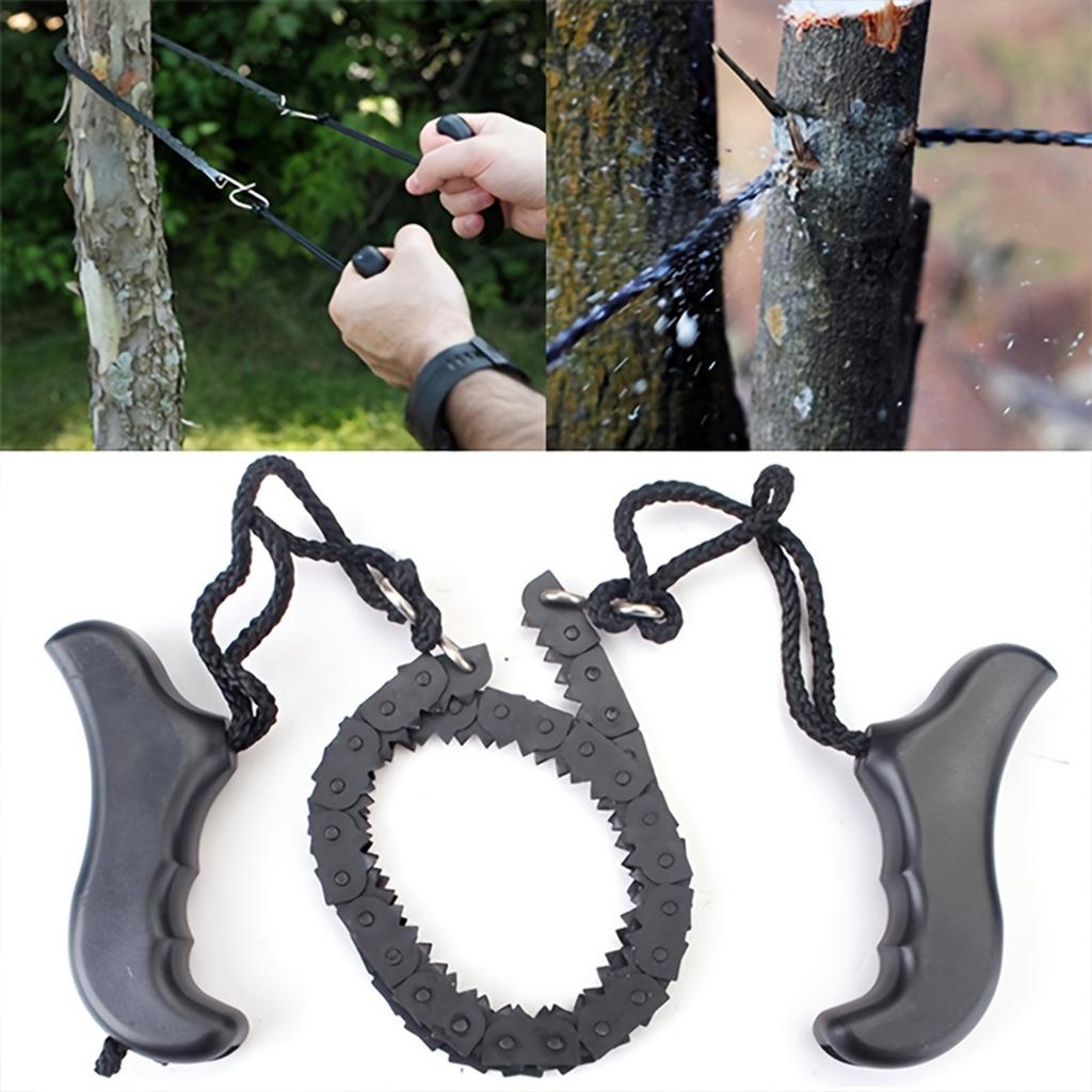 Outdoor Convenient Hand Zip, Saw Garden Logging Wire Saw, Camping Edc Survival Chain Saw