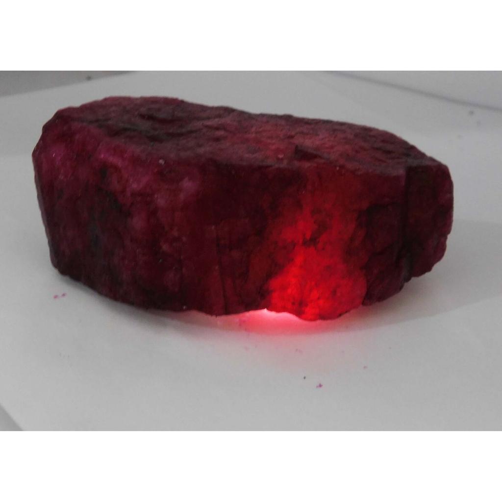 NATURAL Red RUBY Huge Rough 1555 Ct Earth Mined CERTIFIED Loose Gemstone AZQ-35