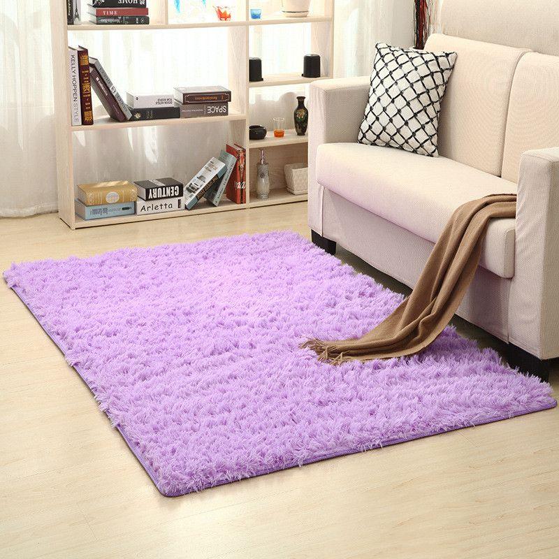 Luxuriously Soft Fluffy Rug With Anti-slip Backing Perfect For Living Room And Bedroom