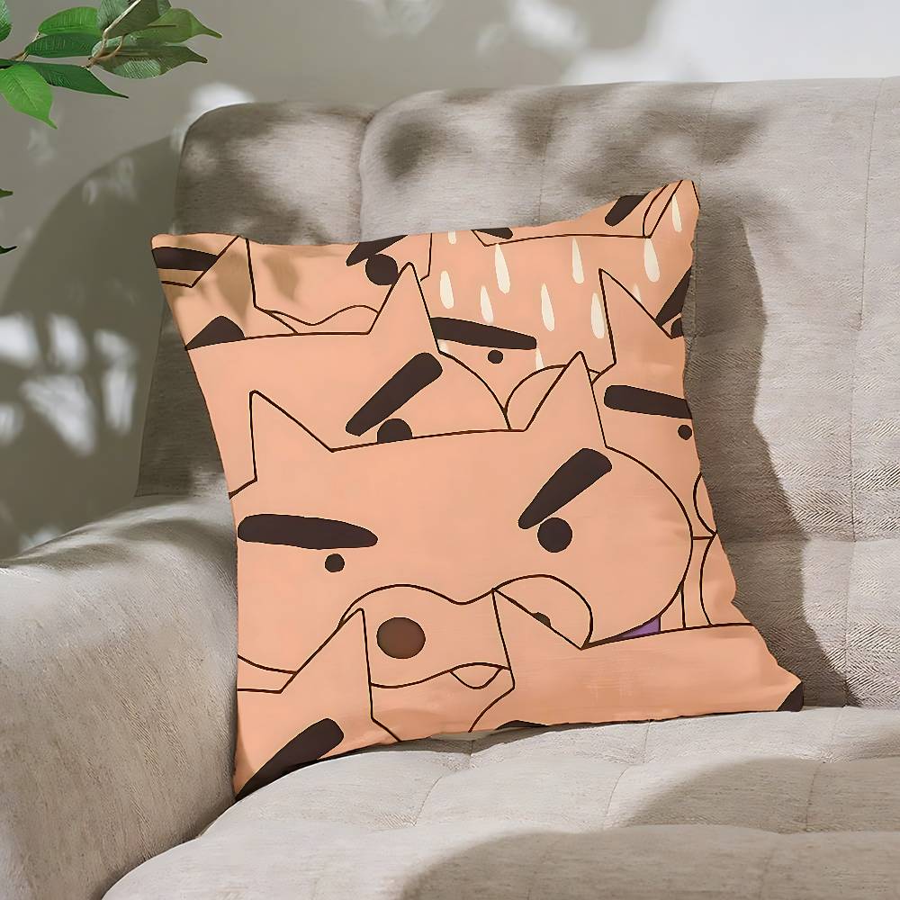 

B-Buriburizaemon Pillow Case Cushion Cover Soft Cute Throw Pillow Case For Car Sofa Pillowcase Polyester With Zipper 16x16Inch