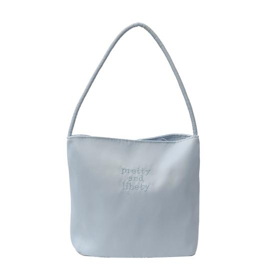 Women's Shoulder Bag Nylon Solid Color Tote Bag Portable Ladies Casual Handbag Commuting Sac for Work Street Daily Outings