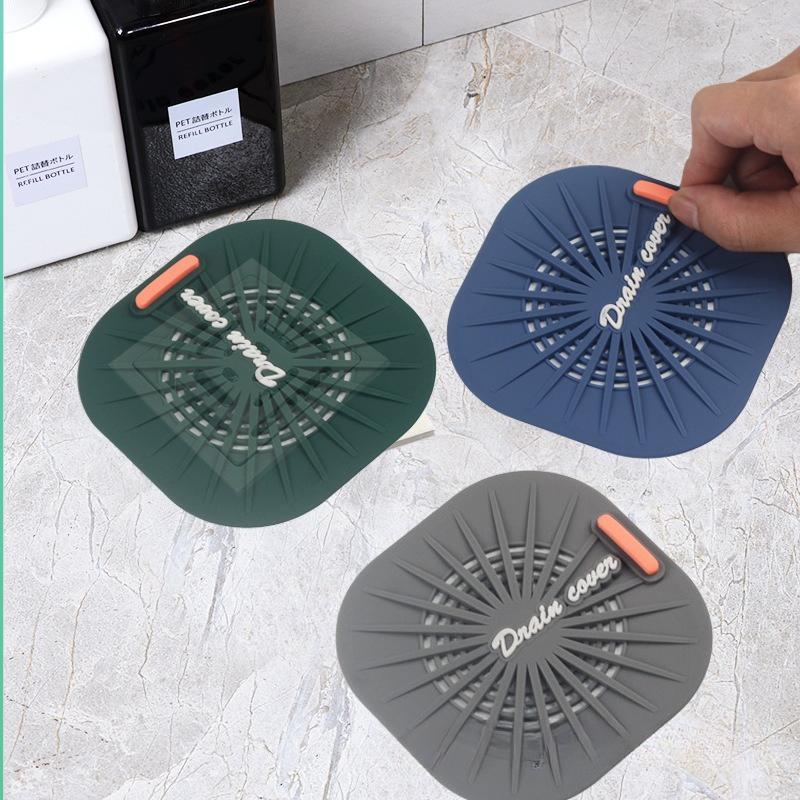 Kitchen Filter Screen Floor Drain Cover Filter Screen Bathroom Hair Blocking Large Soft Rubber Floor Drain Filter Toilet Sewer