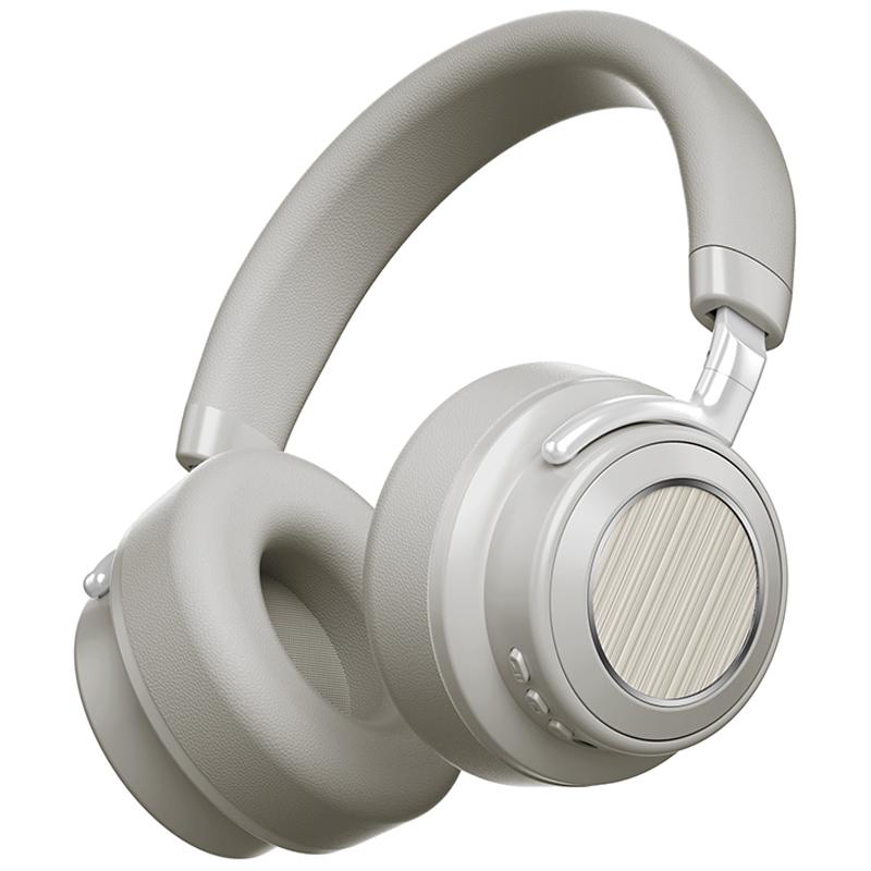 

VJ364 ANC Noise Reduction Over-Ear Wireless Headset Bluetooth-compatible Heavy Bass Music Gaming Headphone Apricot