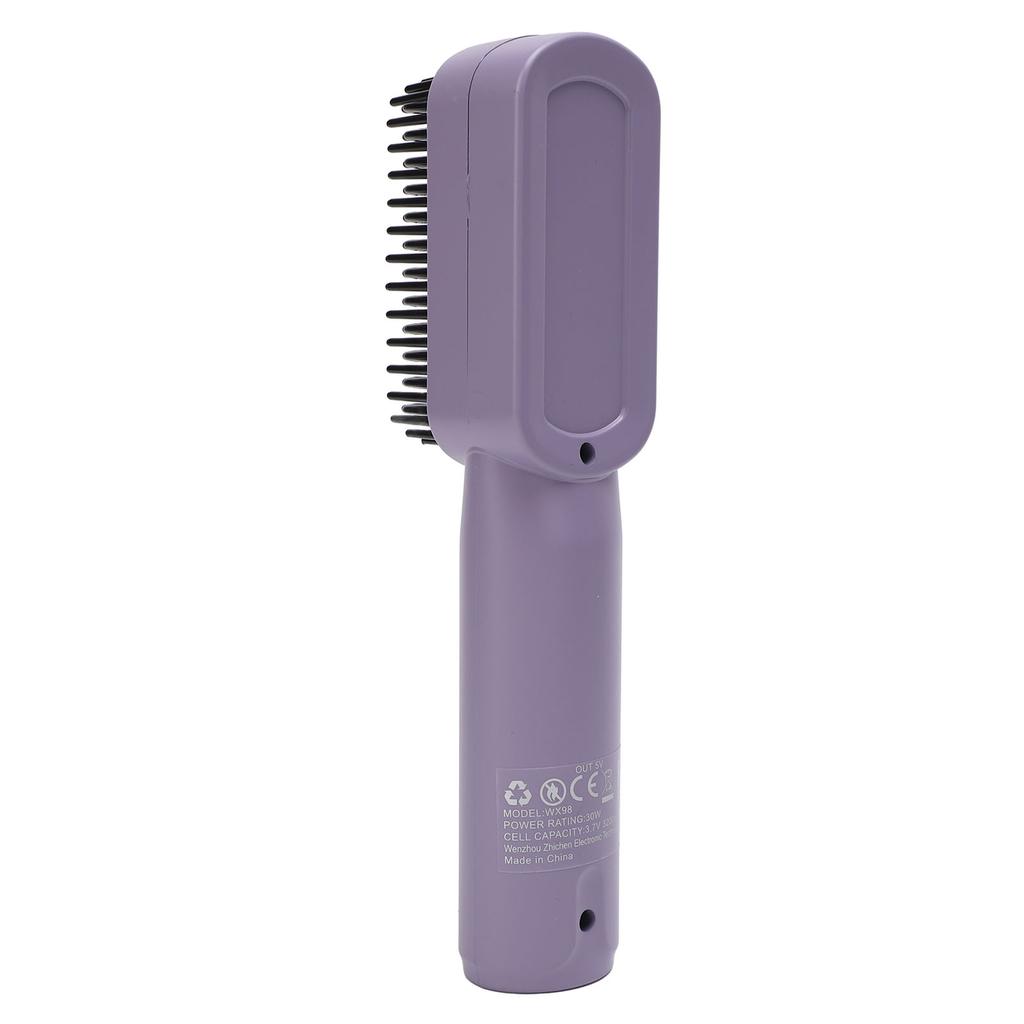Haarglättungsbürste Tragbare Wiederaufladbare Haarglättungsbürste Kabellos Ionisch Beheizter Glättungskamm für Alle