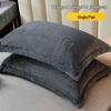 Coral Fleece Pillowcase Set for Autumn/Winter - 100% Cotton Core Cover, 48x74cm