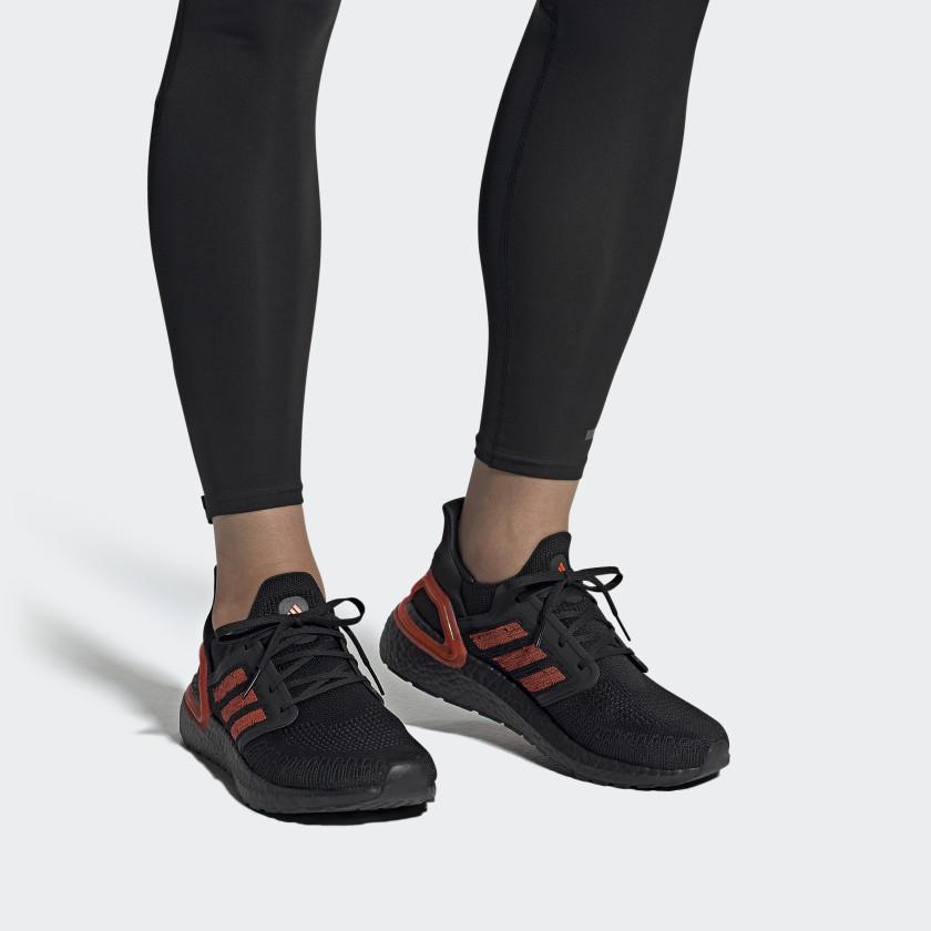 New Adidas Ultra Boost 20 Black Solar Red EG0698