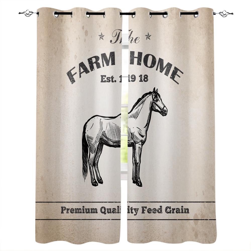 Силуэт лошади на тему фермерской жизни — фото 9