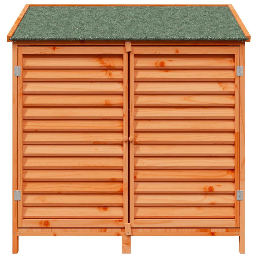 Garden Shed Brown 106 x 56 x 113.5 cm Solid Spruce Wood