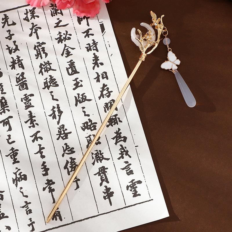 Halvmåneformede hårnålerSpiralfjær-hårnålerBarnehårnåler med vanndråpeperlerPerleblomst Hårtilbehør