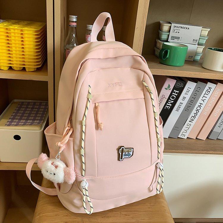 Schoolbag Korean version Japanese ins new schoolbag for junior and high school students simple and cute versatile large-capacity travel backpack