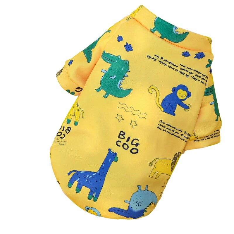 Urocze małe ubrania dla psów z nadrukiem swetry zimowe ciepłe ubrania dla zwierząt domowych dla Chihuahua buldoga francuskiego mopsa szczeniaka kota psy zwierzęta domowe bluza