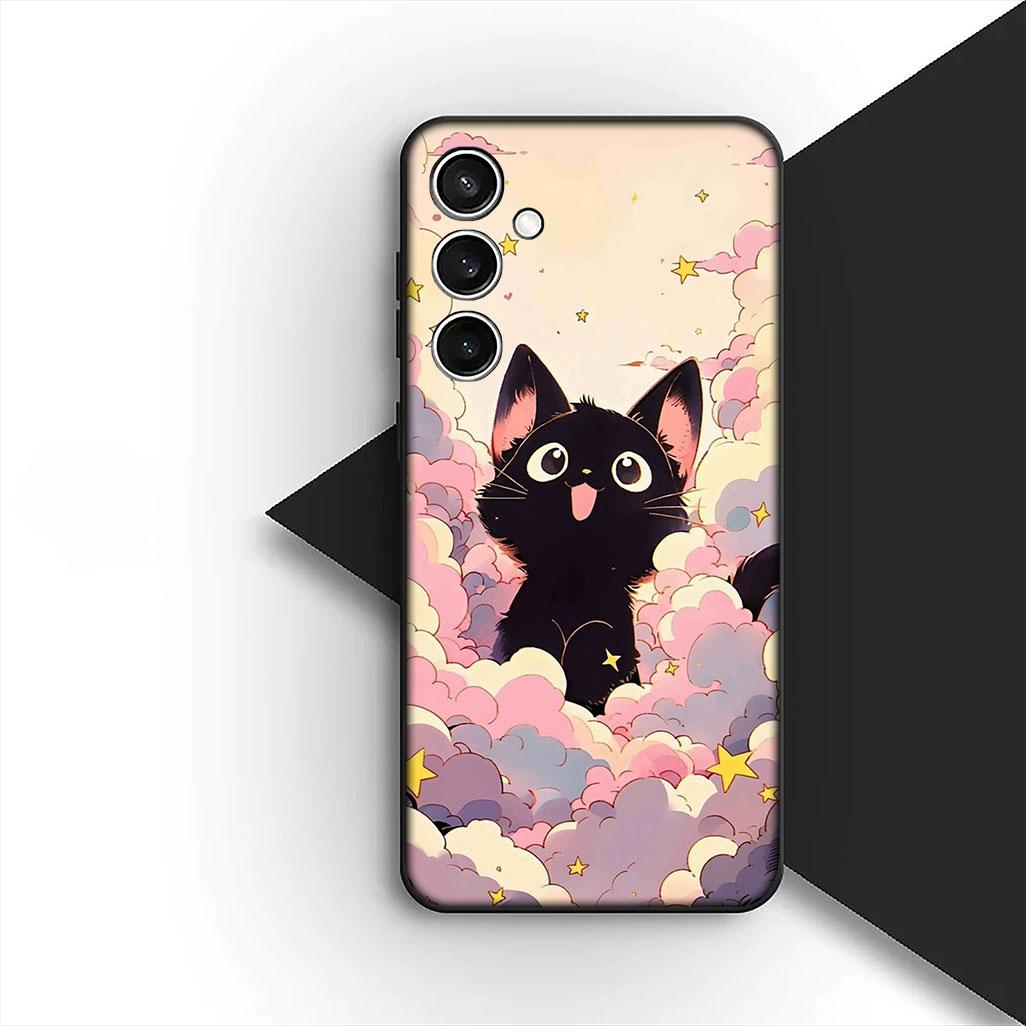 

Cover for Samsung Galaxy A35 A36 A55 A26 A05 A06 A14 A50 A51 A53 A54 A12 A13 A23 Casing Phone Case Cartoon Cat Meow Kitten Galaxy A36 5G