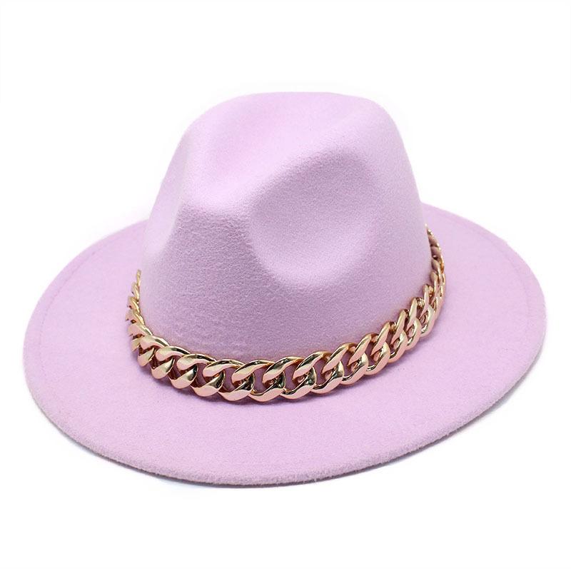 Hat Ladies Jazz Hat Seasonal British Chain Retro Top Hat Ladies Wool Gentleman Hat