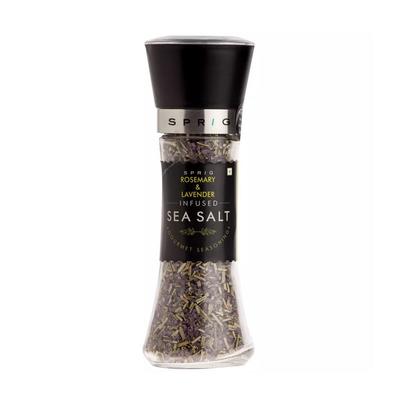 Meersalz mit Lavendel und Rosmarin (175 gr), Meersalz mit Rosmarin & Lavendel, Zweig