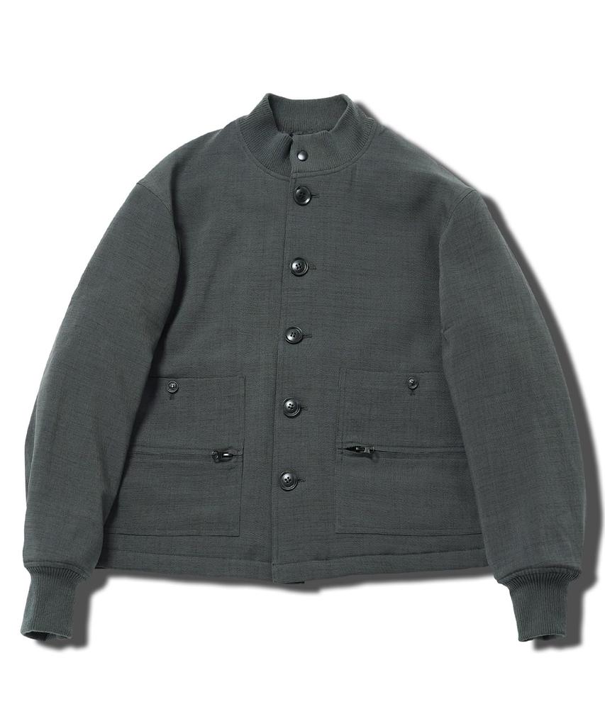 Shop Padded Rib Blouson XL Charcoal Gray Filled Fleece Lined Warm Short Length Short Length Multifunctional Pocket Water Repellent Trendy Jacket