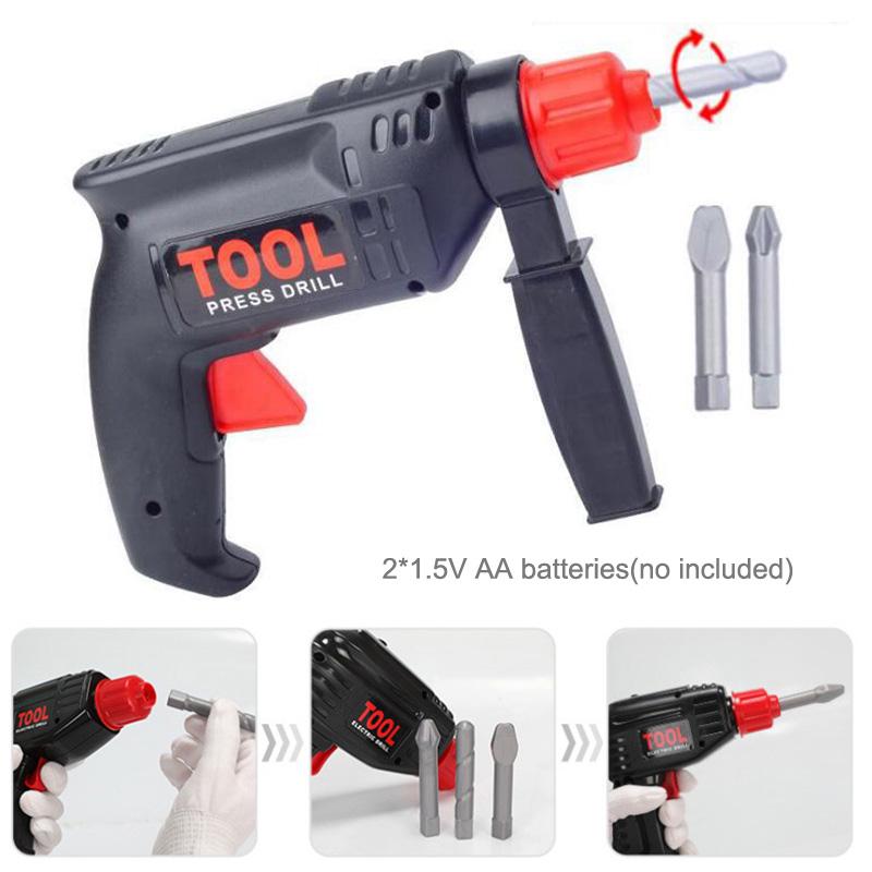 Kids Toolbox Kit Educational Toy Simulation Repair Tools Drill Plastic Game Engineering Puzzle Toys