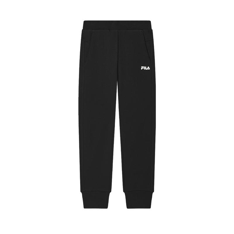New FILA Knitted Sports Pants Women's Jet Black F11W448611FBK