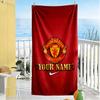 Manchester Customized Name Beach Towel Quick-Dry Soft Microfiber Perfect for Traveling Yoga Camping and Swimming