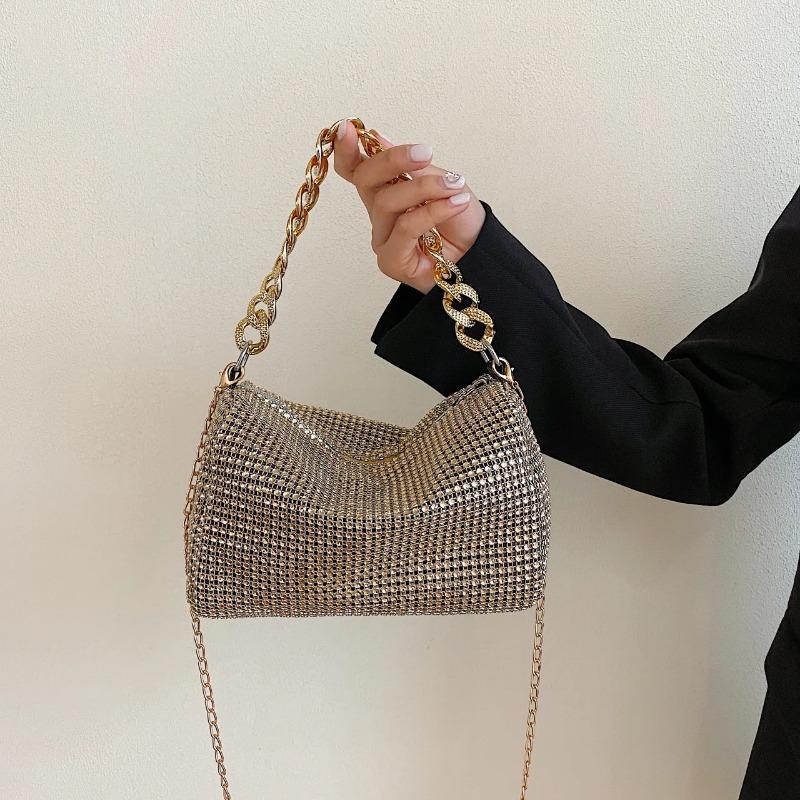 Neue Taschen Beliebte Koreanische Version Handtaschen Modetrend Heller Diamant Messenger Nische Lässig