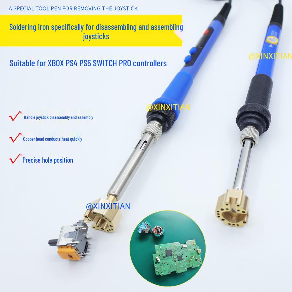Universal Hot Melt Pen with Copper Tip for Xbox, PS4, PS5, Switch Pro - Game Controller Soldering & Desoldering Tool