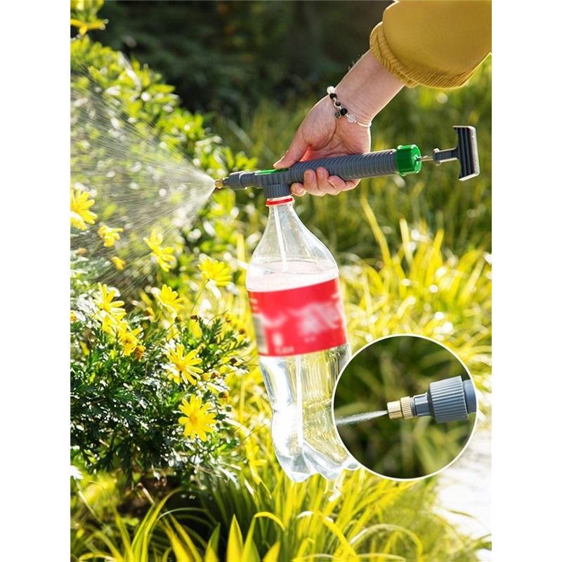High Pressure Garden Sprayer Nozzle, Adjustable Spray Head Replacement for Plastic Bottles