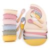 7pcs/Set Baby Silicone Children's Tableware Waterproof Bib Food Grade Baby Dishes Plate Suction Bowl Newborn Sippy Cup And Spoon