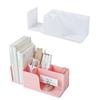 Multi-functional Storage Box Retractable Desktop Stationery Book Pen Holder Stand Cosmetics Makeup Tools Organizer