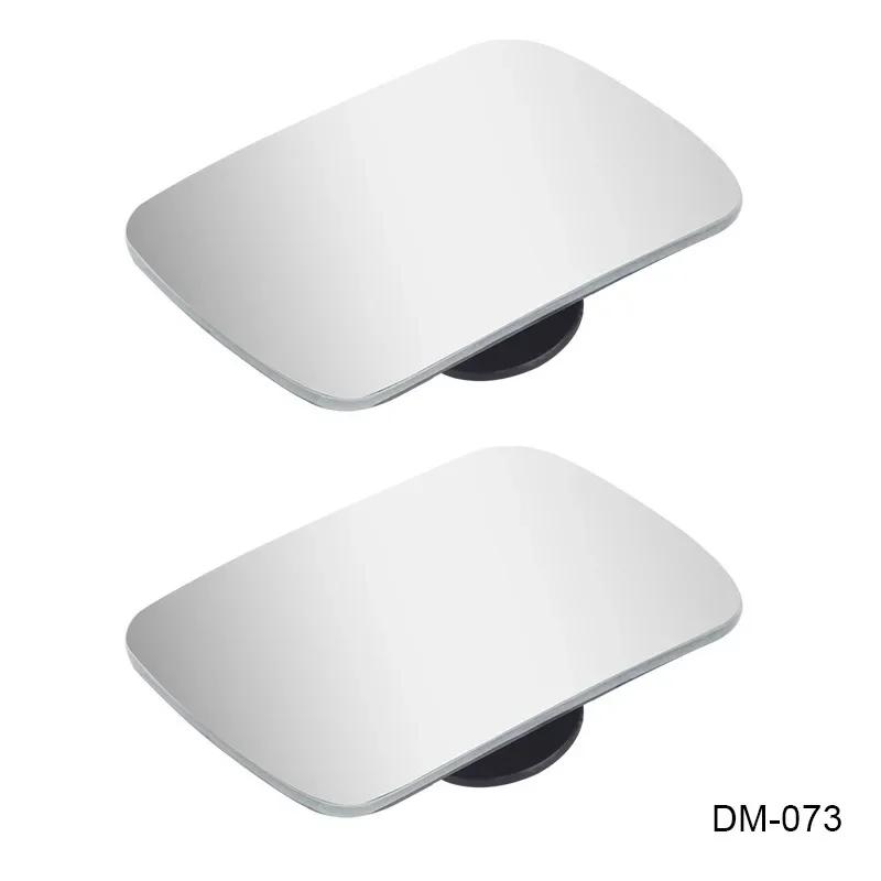 Car Mirror Wide Angle 2pcs Car Blind Spot Mirrors 360° Adjustable Auxiliary Rearview Mirrors HD Frameless Small Round Mirror