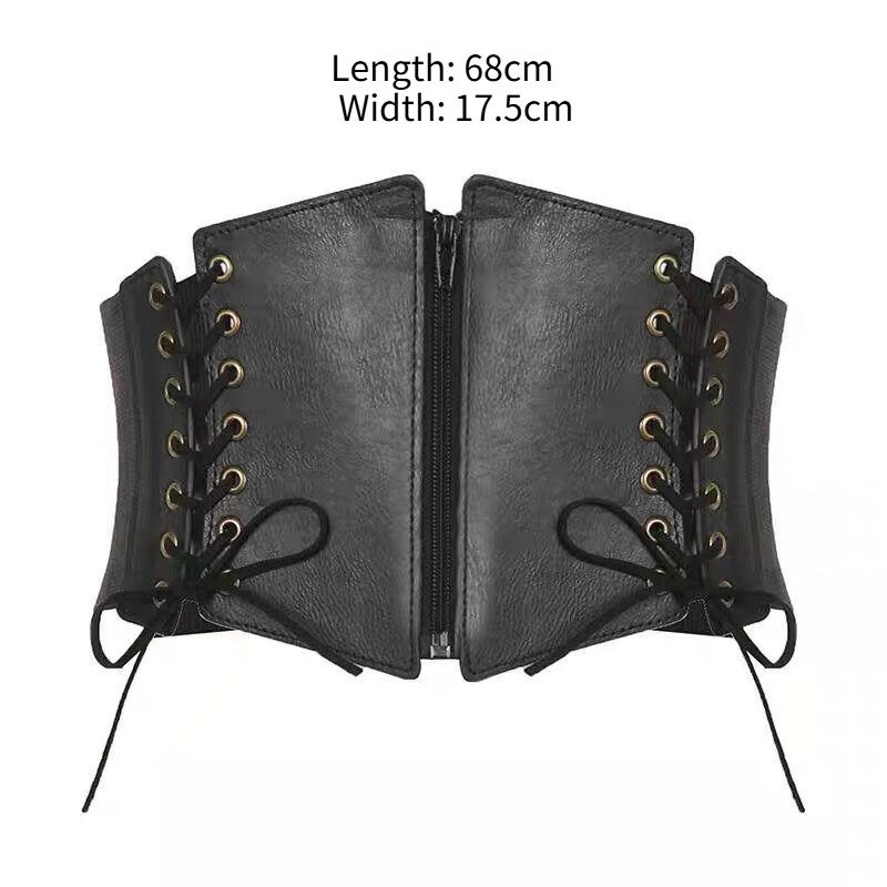 European and American Foreign Punk Style Retro Elastic Super Wide Waist Seal Women's Decorative Shirt Dress Coat Waist Belt Women