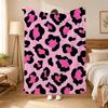 Leopard Print Animal Print Pattern Throw 240g flannel blanket, suitable for sofas, beds, offices,  exquisite gift blankets