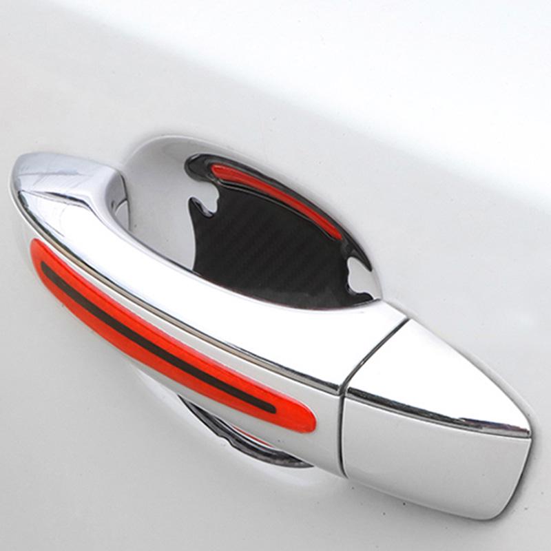 Doofoto 3D Car Reflective Sticker Tape Reflector Fender Warning Bumper Strip Door Handle Bowl Cover Car Exterior Accessories