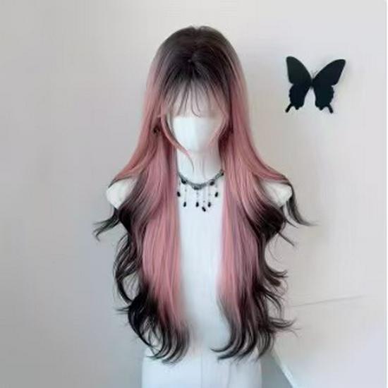 Wielobarwna damska peruka: Puszysty, Wszechstronny, Łatwy w pielęgnacji, Idealny do noszenia na co dzień lub na Halloween