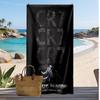Cristiano Ronaldo Personalisier Handtuch mit Aufdruck Fußball Logo Unterstützung Benutzerdefinierter Name Text Saugfähiges Handtuch Für Sport Reisen Besonderes Geschenk