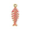 3pcs/Lot Stainless Steel Enamel Palm Flip Flop Shell Diy Charm Women Watermelon Strawberry Necklace Pendant Summer Ocean Jewelry