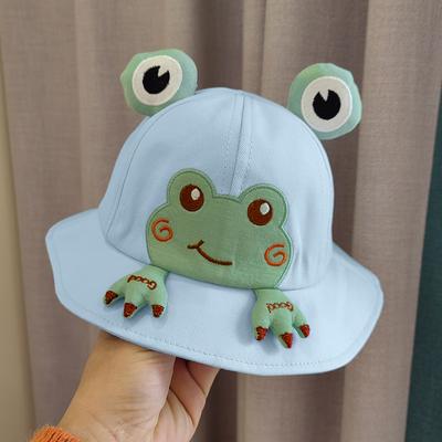 Cute Little Frog Baby Hat Spring And Autumn Thin Sunshade Baby Fisherman Hat Travel Sun Protection Hat For Boys And Girls
