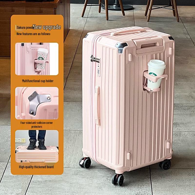 MAWAFA Large Capacity 5-Wheel Spinner Suitcase with Brakes