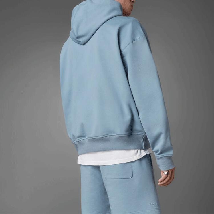 Adidas Originals Trefoil Blue Version Solid Color Hooded Sweatshirt Men Tops HD4821