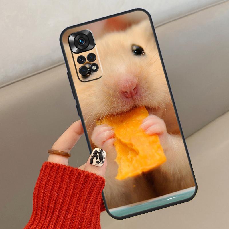 Cute Lovely Pet Hamster Case For Xiaomi Redmi Note 14 13 12 11 10 15 Pro Plus Cover For Redmi 15 15C 12C 10C 13C 14C