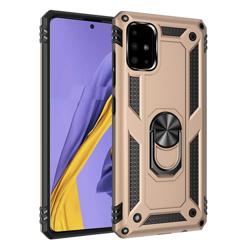 For Samsung A51 A71 A21S A21 A31 A41 A01 A11 Armor Magnetic Metal Ring Case For Galaxy A10 S A20 E A30 A50 A70 A40 A60 A80 A90