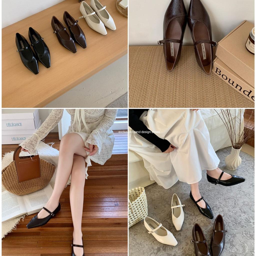 2025 Spring New Round Head with Soft Sole Doudou Pregnant Women Open Spring Short Thick Heel Commuting Work Women's Single Shoes