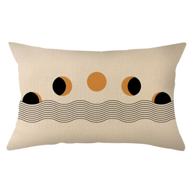 Geometric Pillowcase Rectangular Cushion Cover Polyester Comfort Sofa Pillow