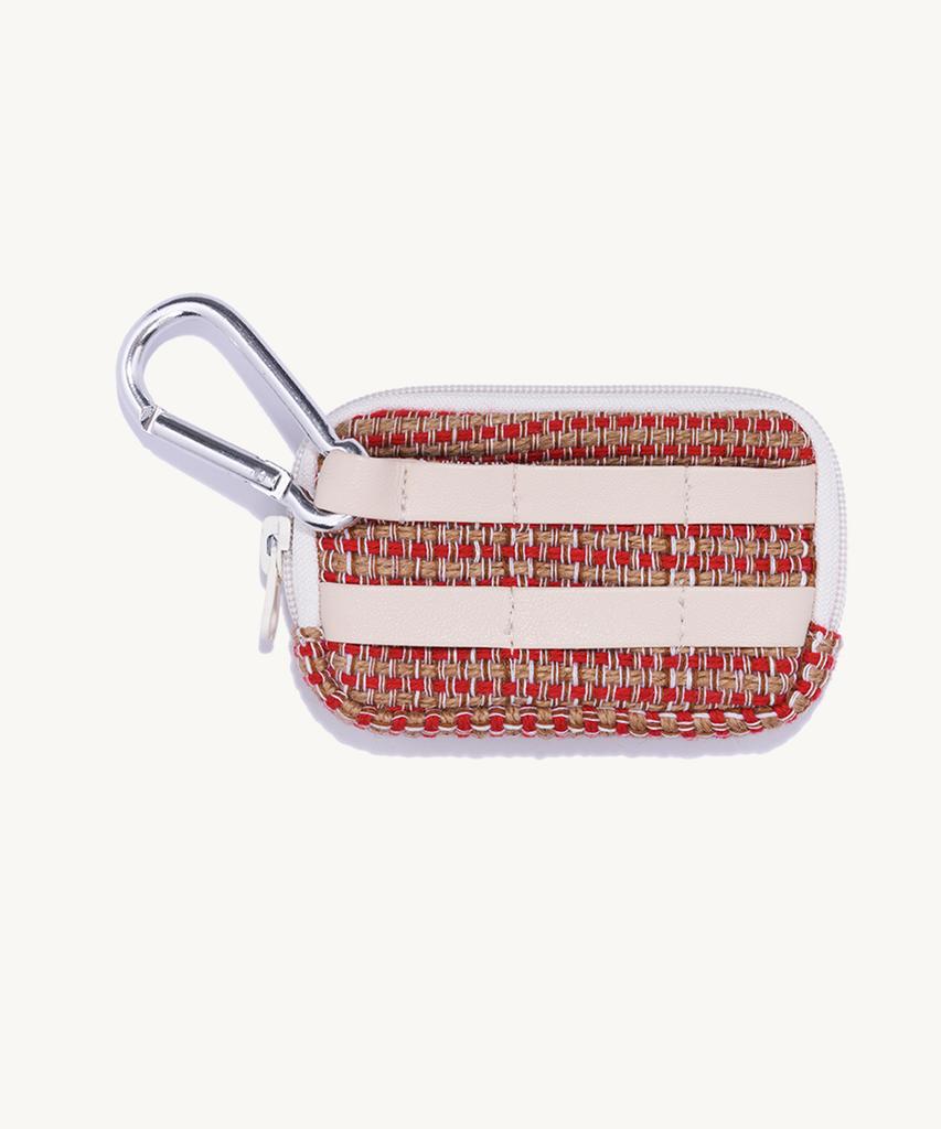 Not New Pattern Card Case Red