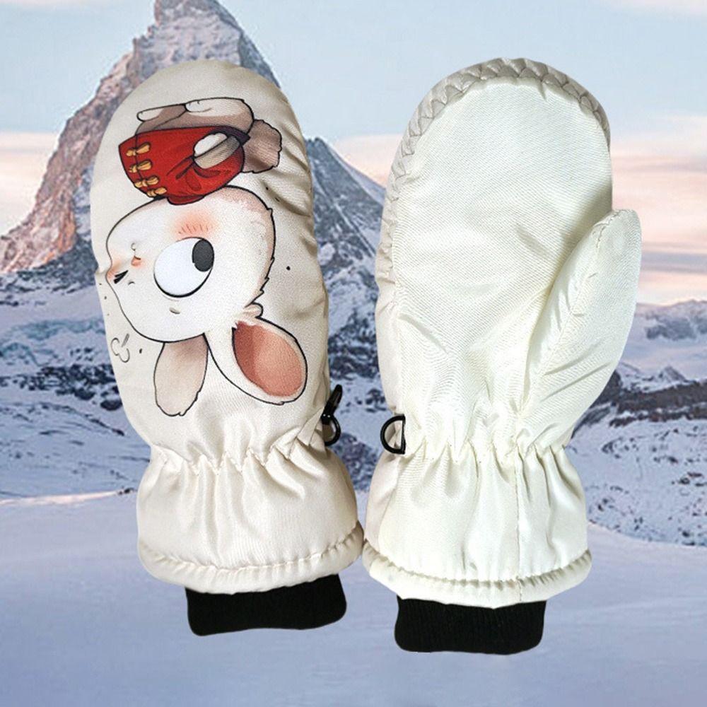Warm Snow Gloves Non-slip Kids Winter Mittens Fashion Children Ski Gloves  Children Kids