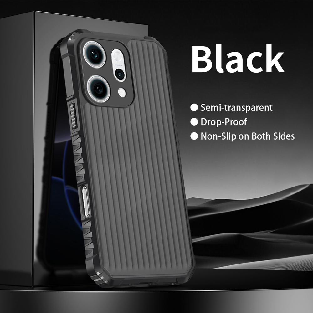 KEYSION Heavy Duty Shockproof Phone Case for OPPO Reno14 Pro 5G Soft Silicone+PC Translucent Matte Cover for OPPO Reno13 Pro 5G