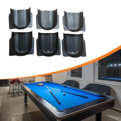 6 Pieces Pool Table Gully Boots Rubber Reducing Impact Convenient Accessories