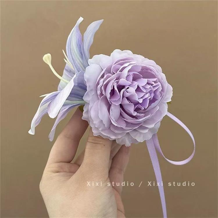 Korean High-End Acrylic Flower Hair Clip for Women - Large Shark Clip for Voluminous Styles