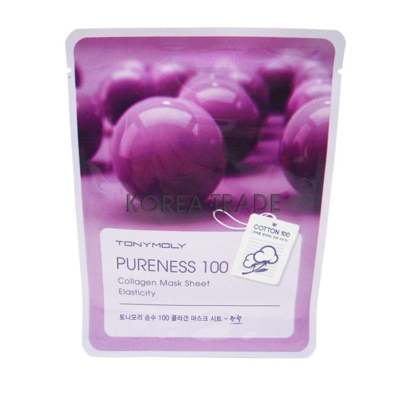 

TONYMOLY PURENESS 100 Collagen Mask Sheet Очищающая тканевая маска для лица с коллагеном 21мл