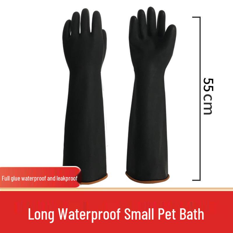 Tear-Resistant Cowhide Anti-Scratch and Bite Gloves for Pet Handling and Grooming