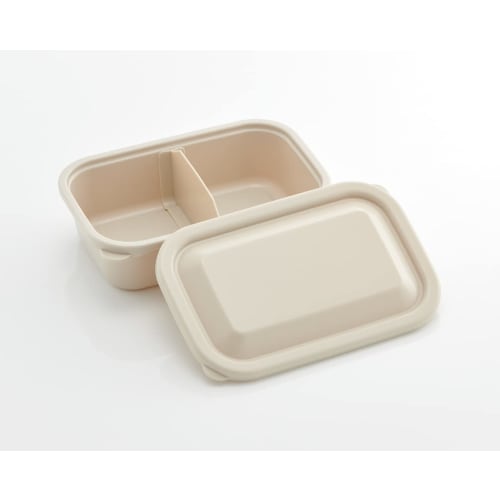 Skater Storage Container Smoke Beige S 580ml with Fluffy Lid Food Lunch Case Made in Japan LFP6-A